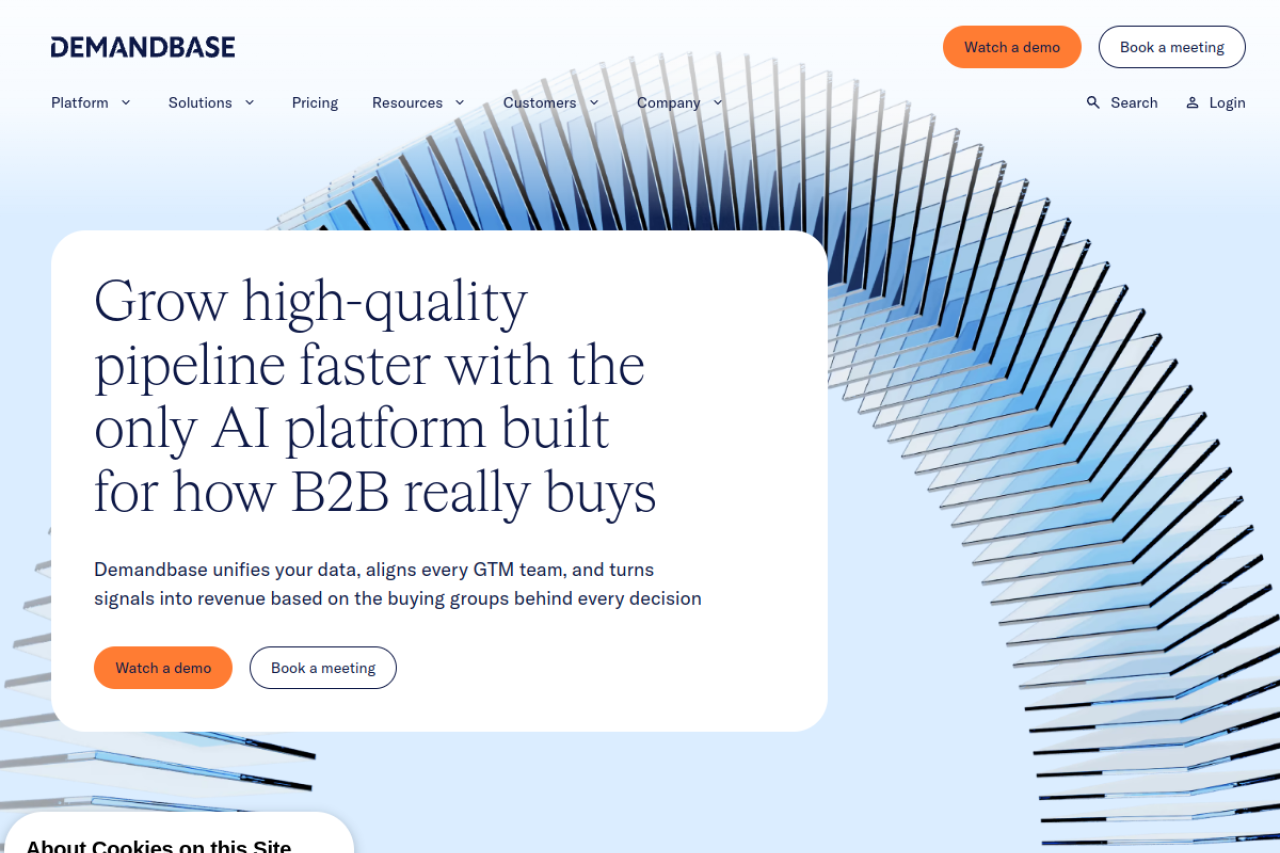 Demandbase website screenshot