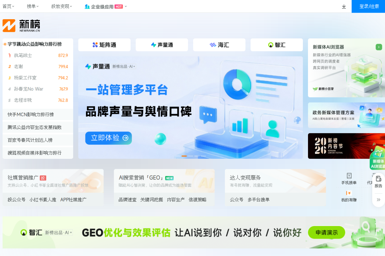 新榜——新媒体，找新榜