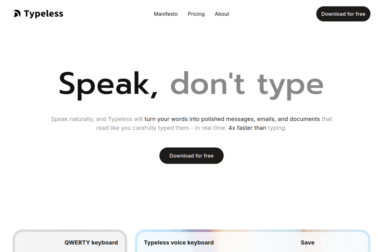 Typeless