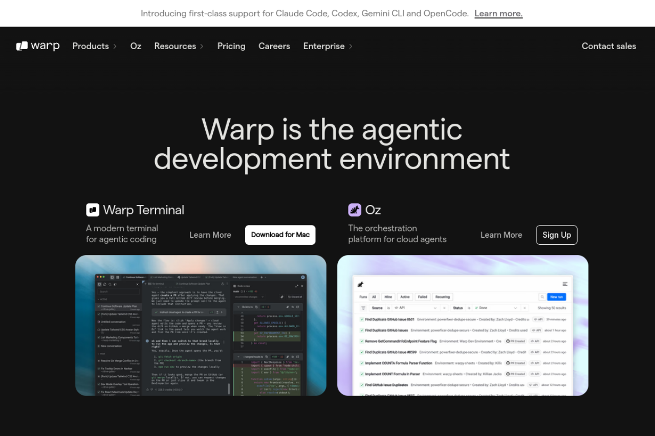 Warp: The Agentic Development