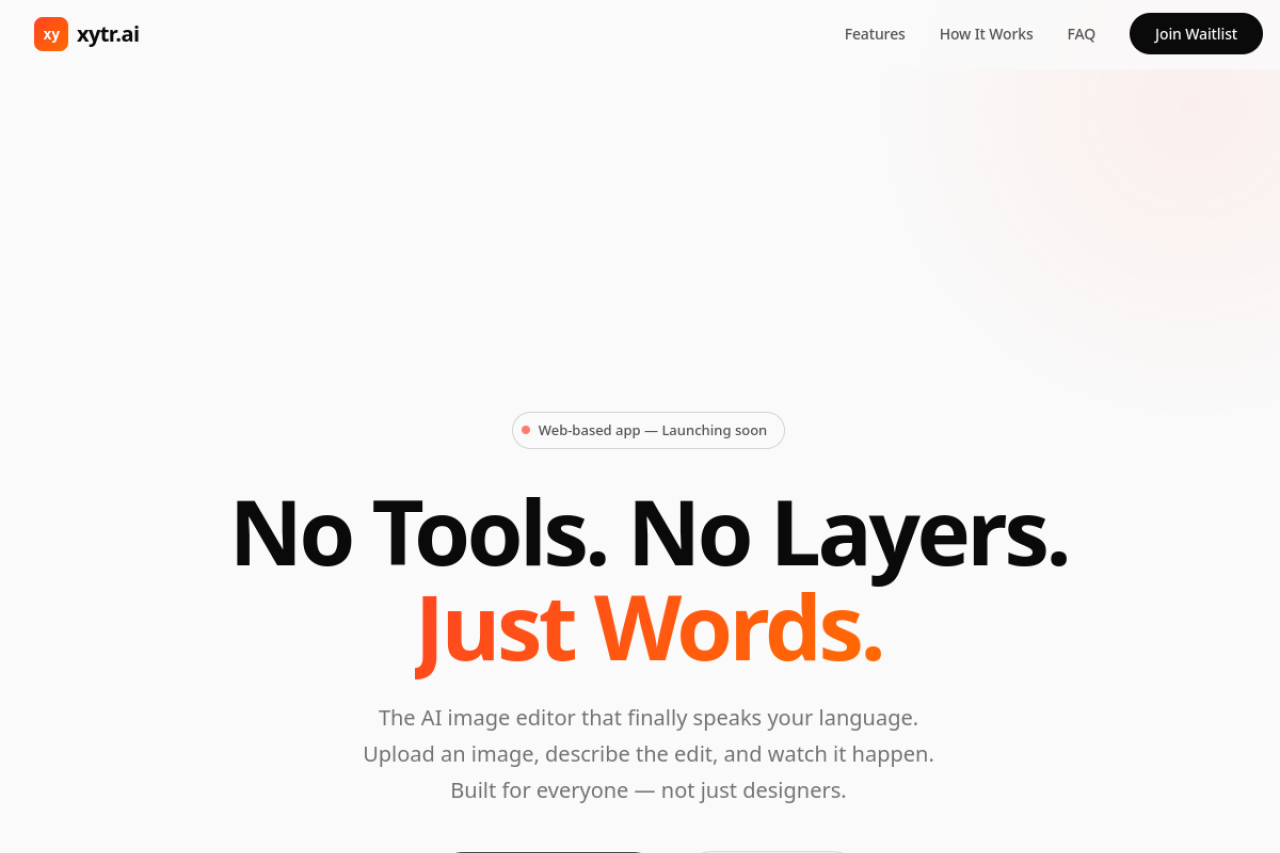 Full website screenshot of xytr.ai