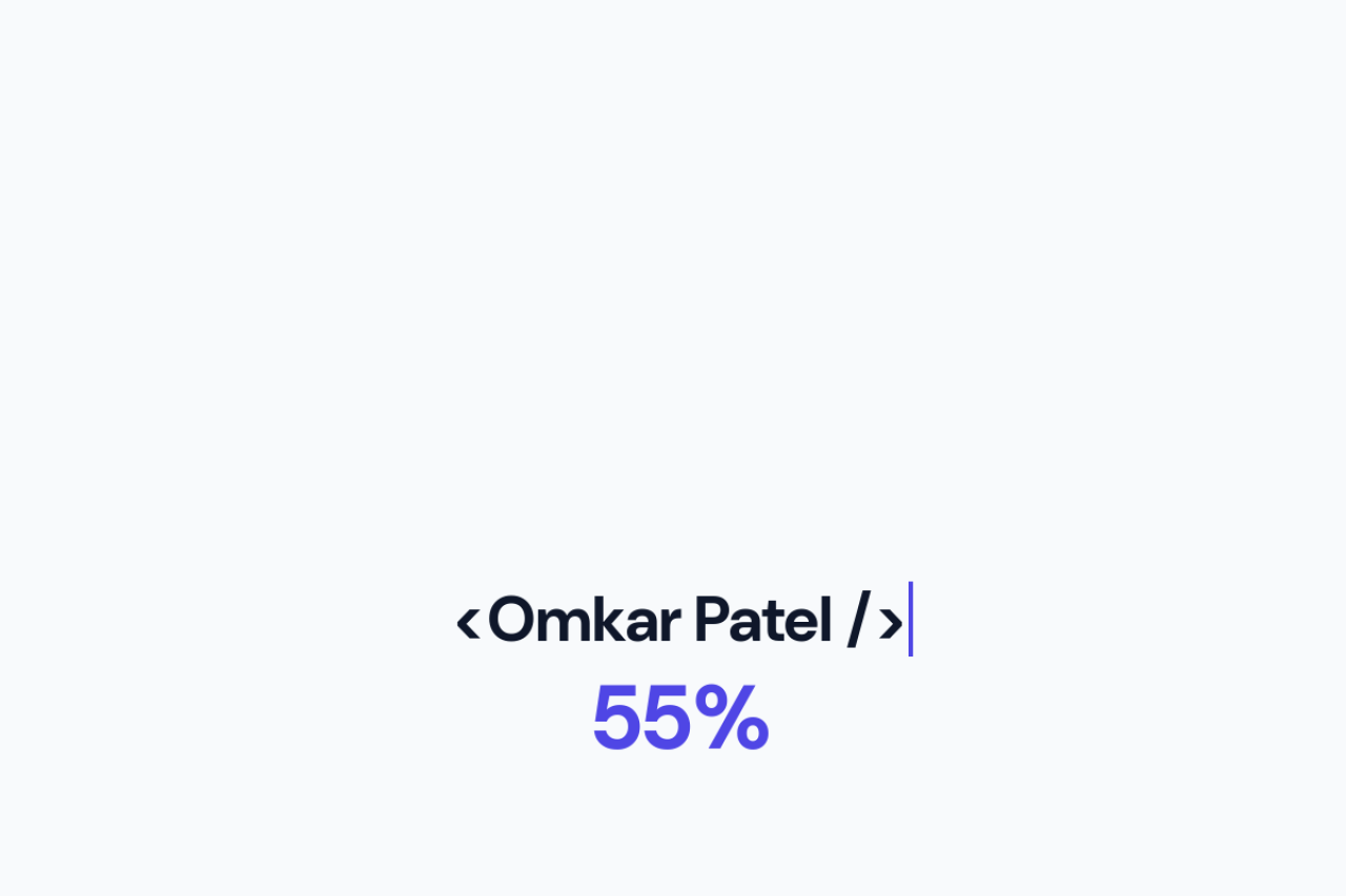 Omkar Patel Portfolio
