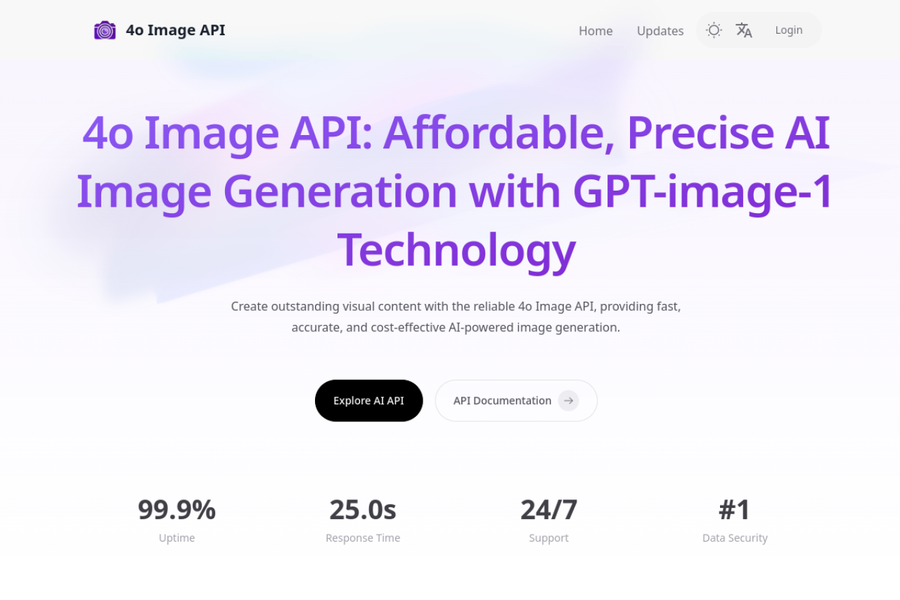 4oimageapi Io Affordable And Reliable 4o Image Api The Latest Released website screenshot