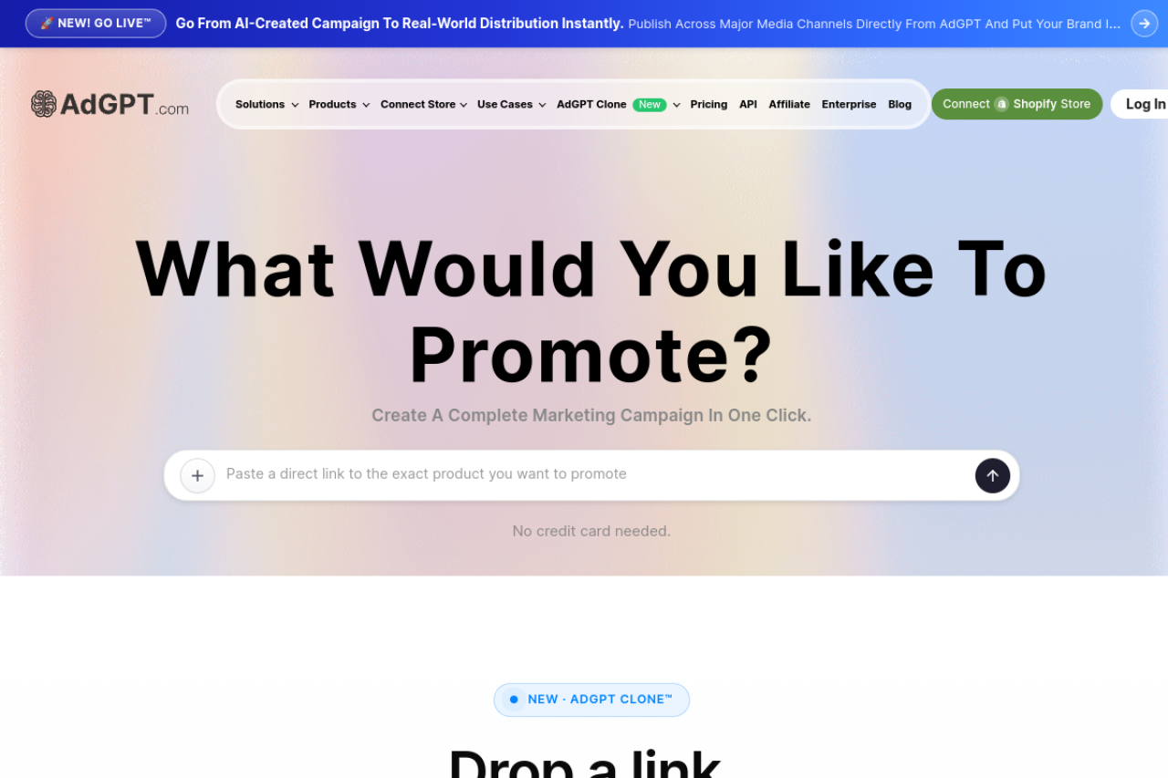 Adgpt Com website screenshot