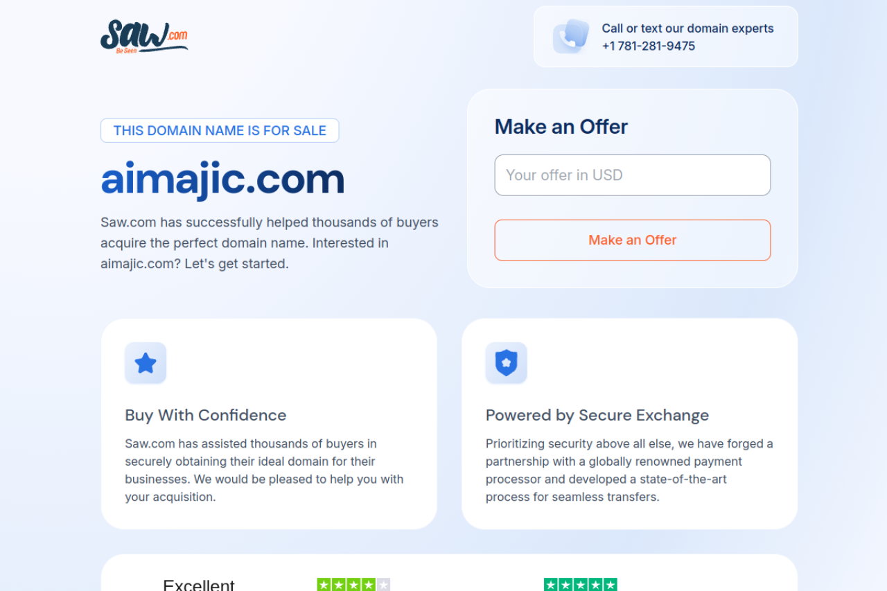 Ai Majic website screenshot