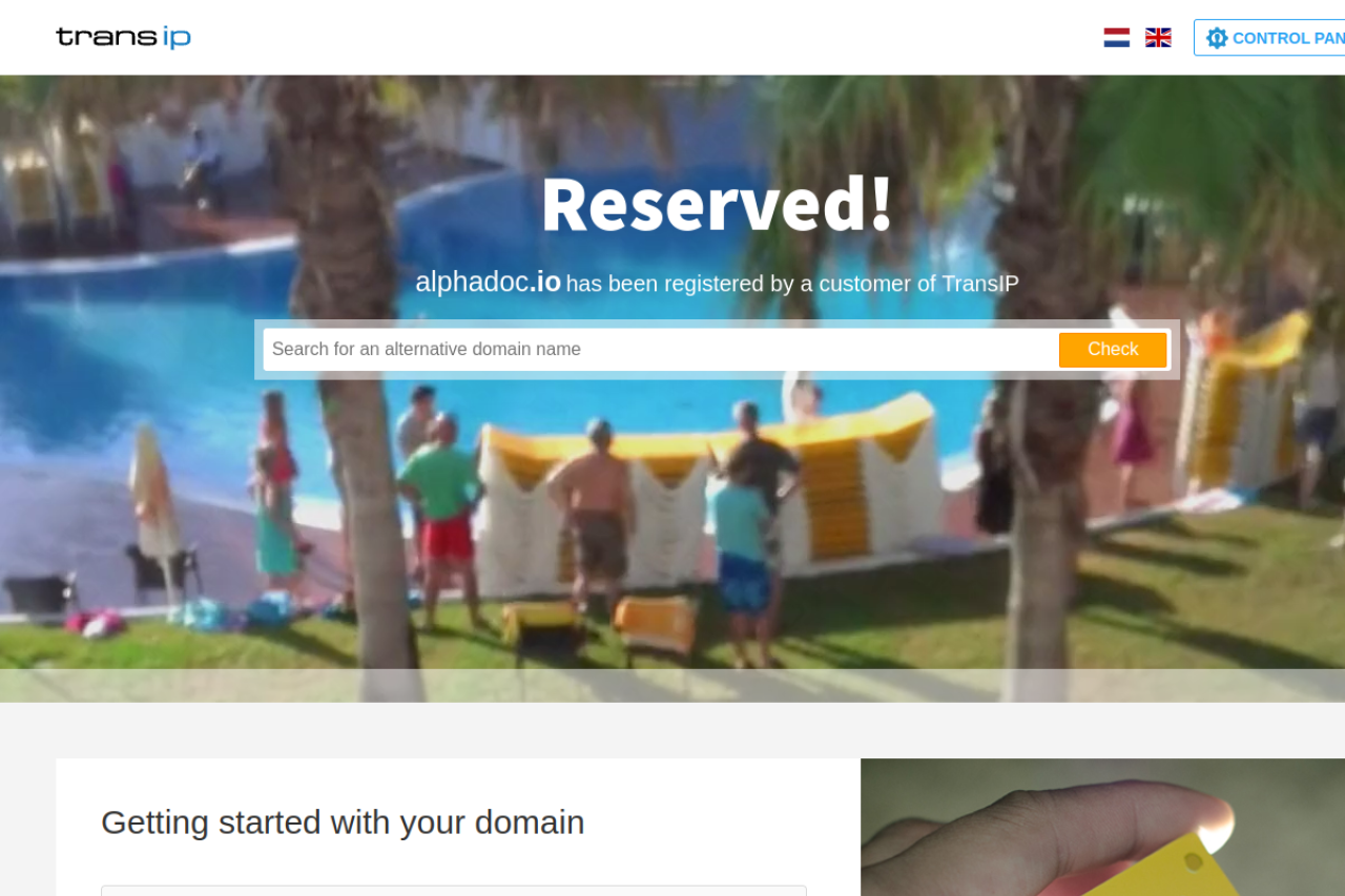 Alphadoc website screenshot