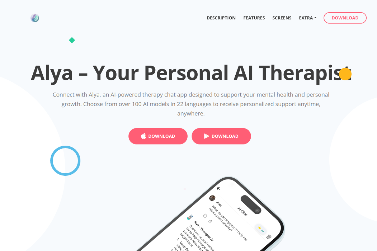 Alya website screenshot