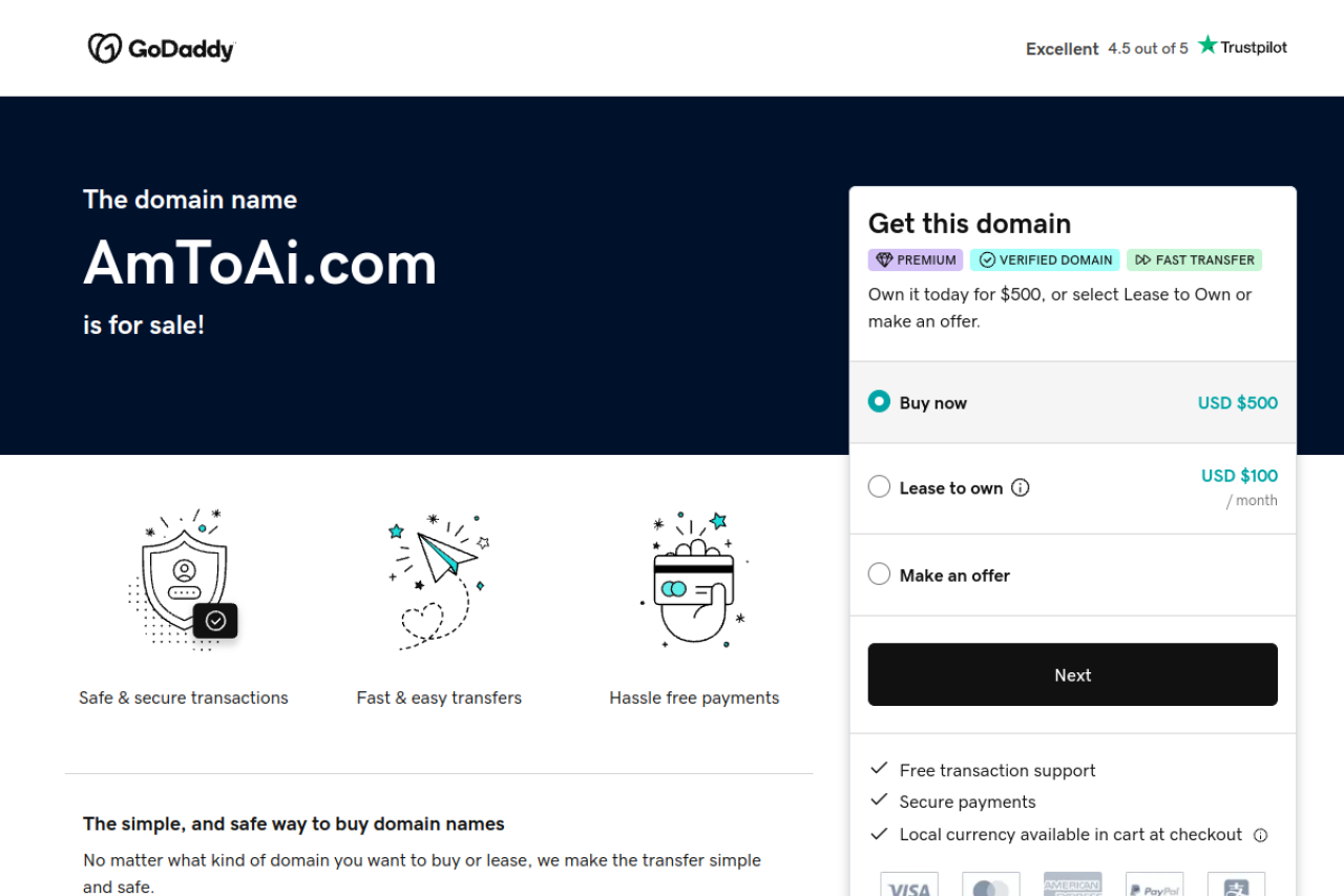 Amto Ai website screenshot