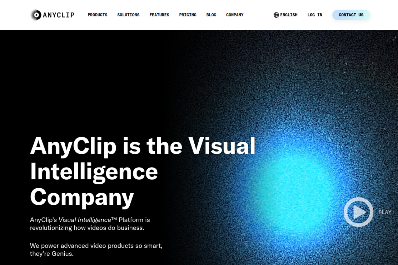 Anyclip The Genius Platform website screenshot