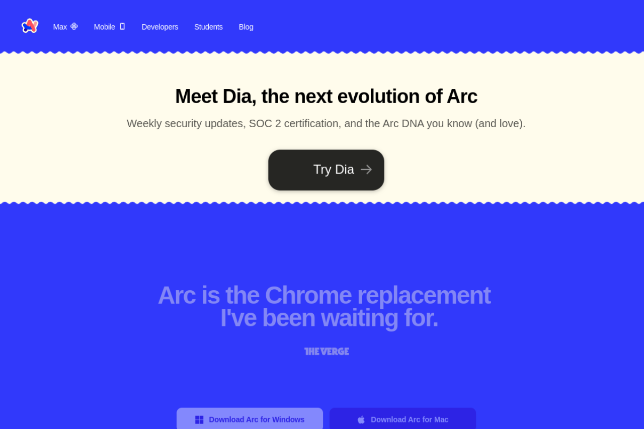 Arc browser
