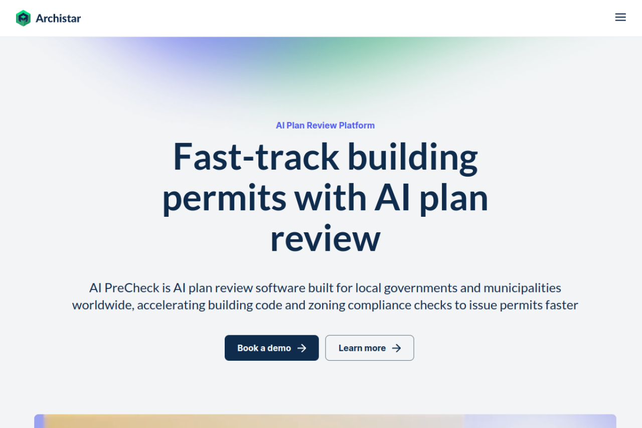 Archistar Ai website screenshot