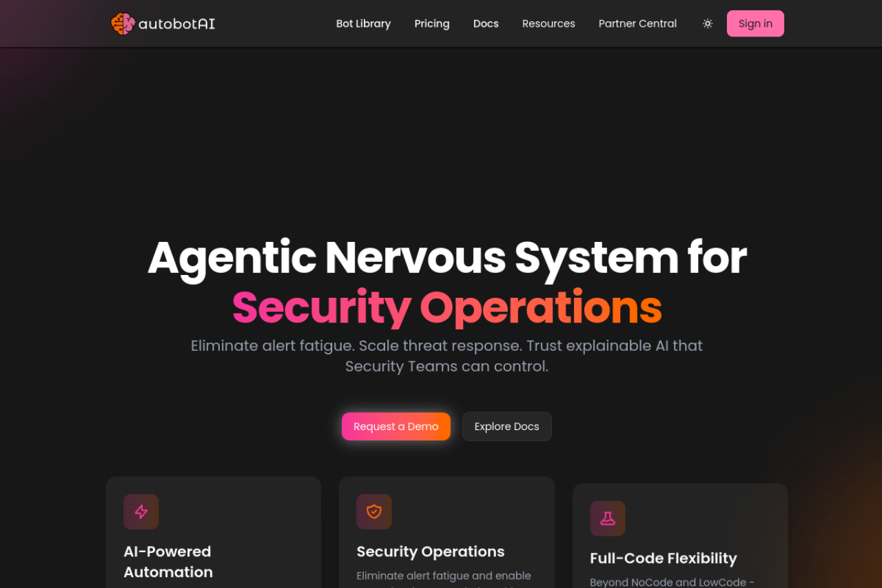 Autobotai website screenshot