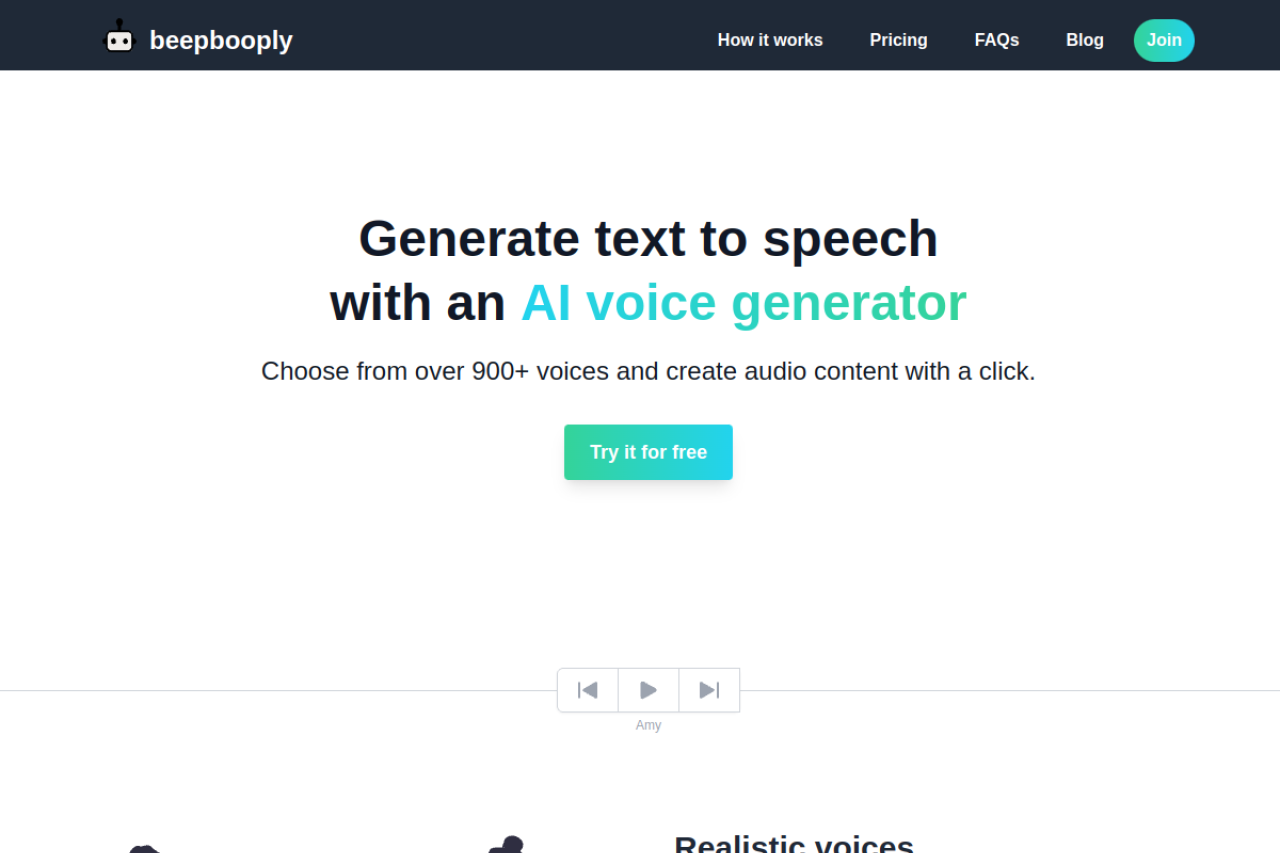 Beepbooply website screenshot