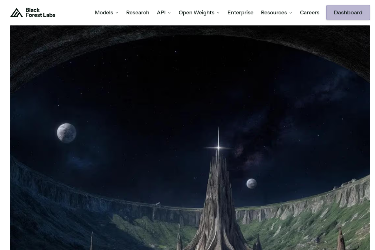Flux website screenshot