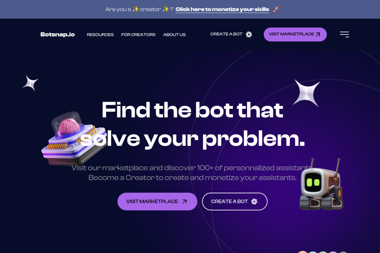 Botsnap website screenshot