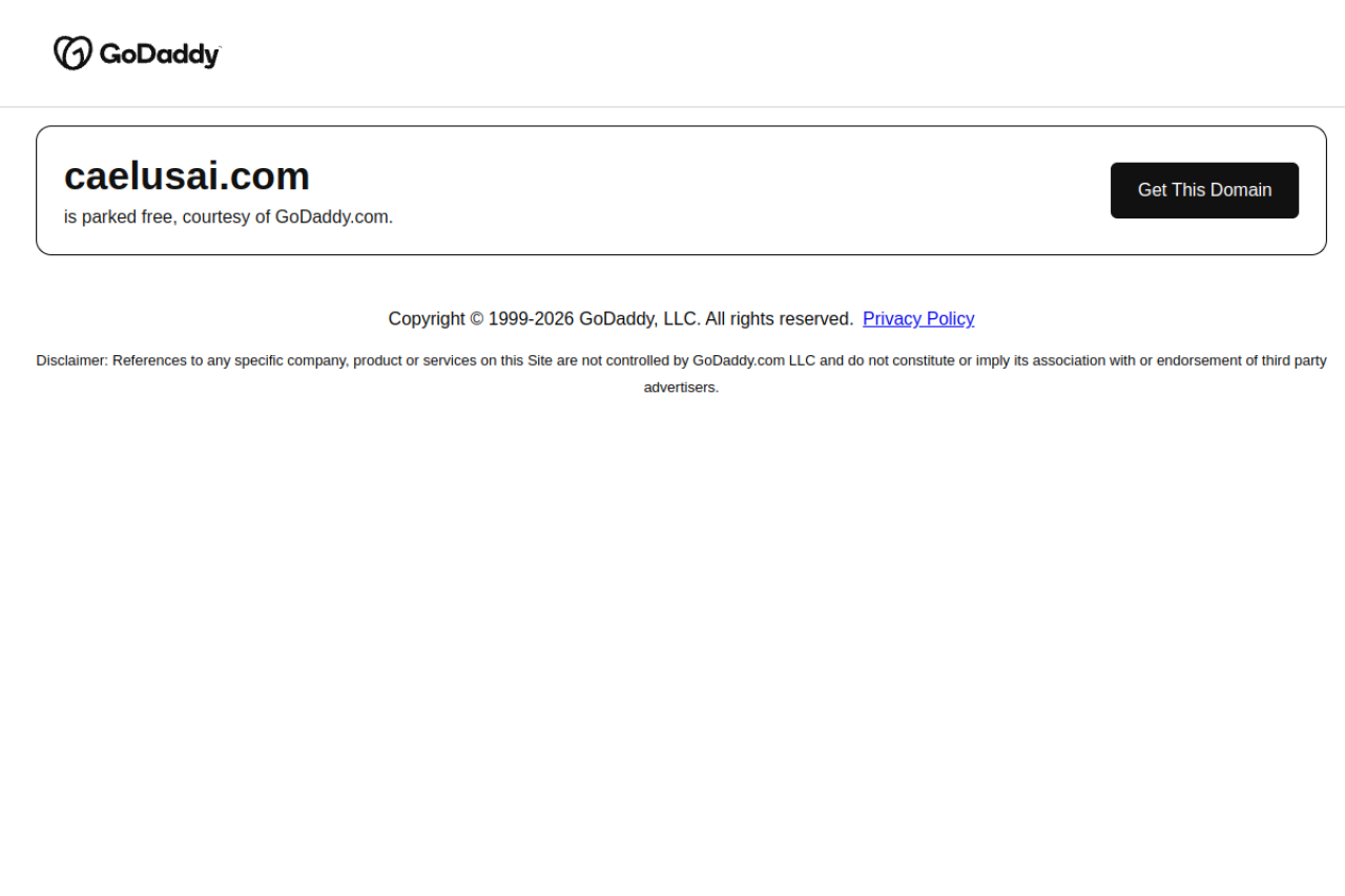 Caelus website screenshot