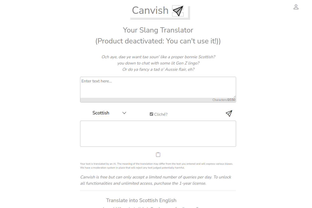 Canvish website screenshot