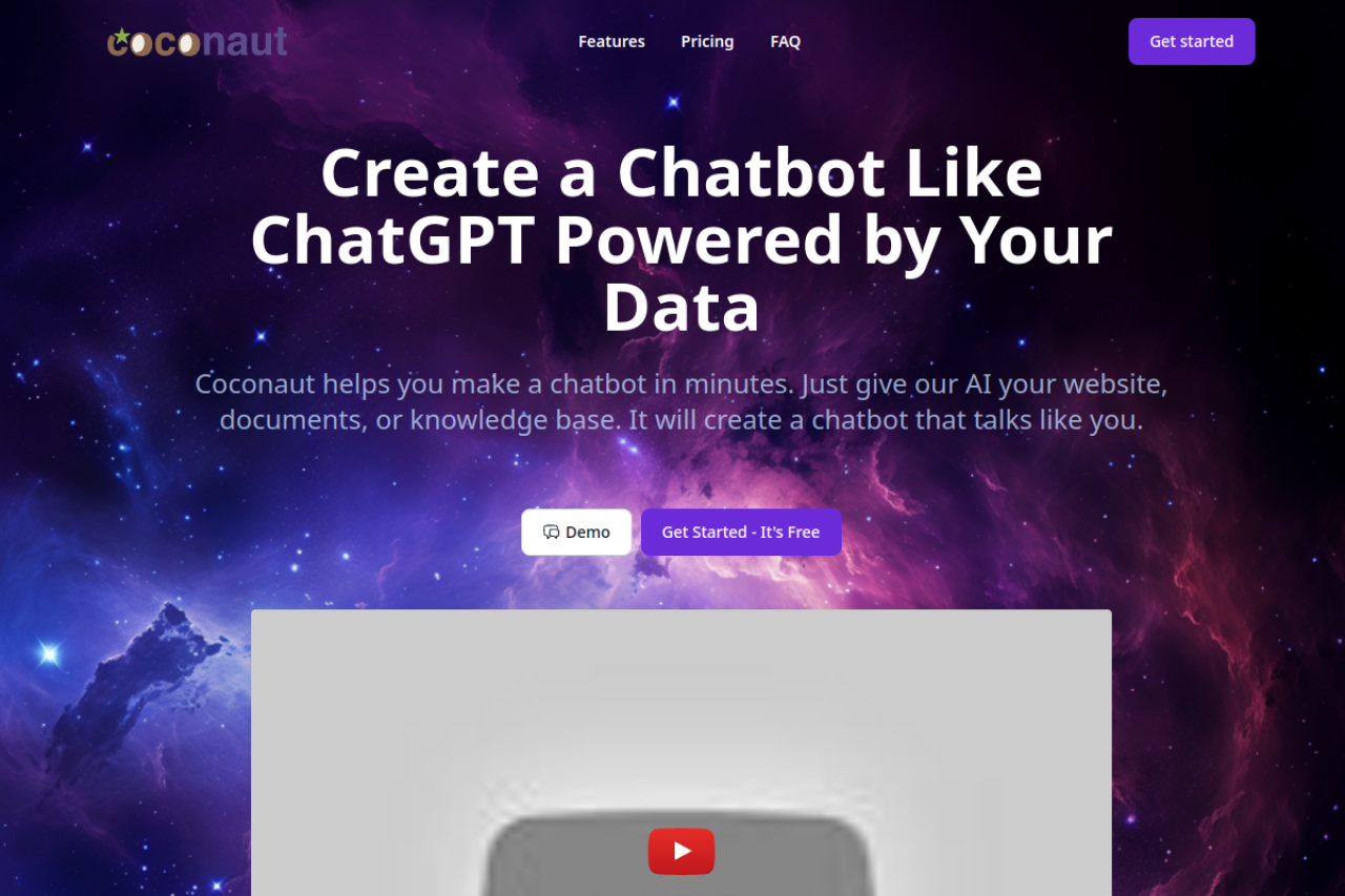 Coconaut website screenshot