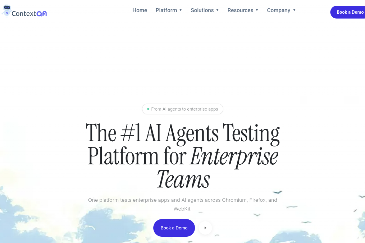 Contextqa 2 0 website screenshot