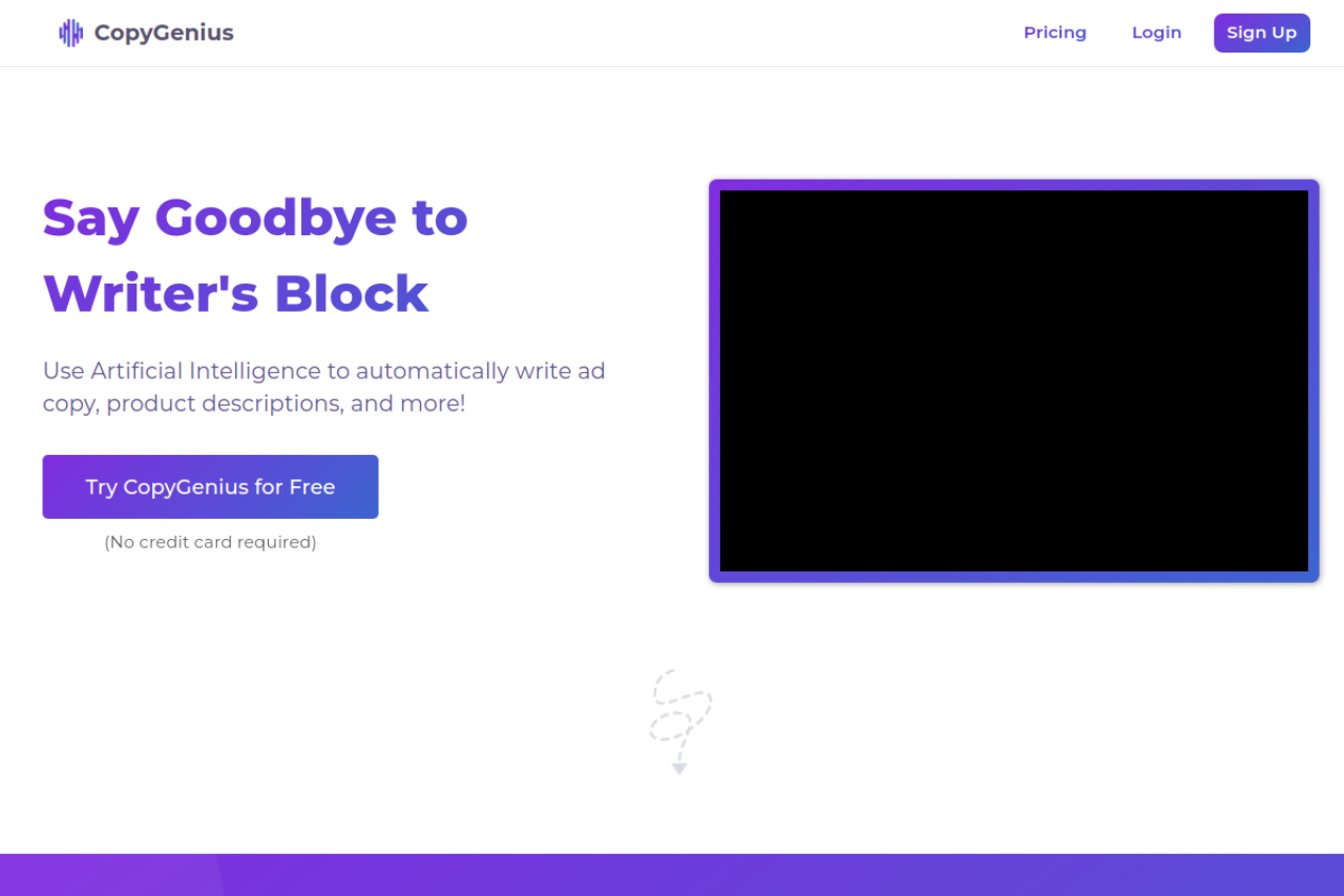 Copygenius Io website screenshot