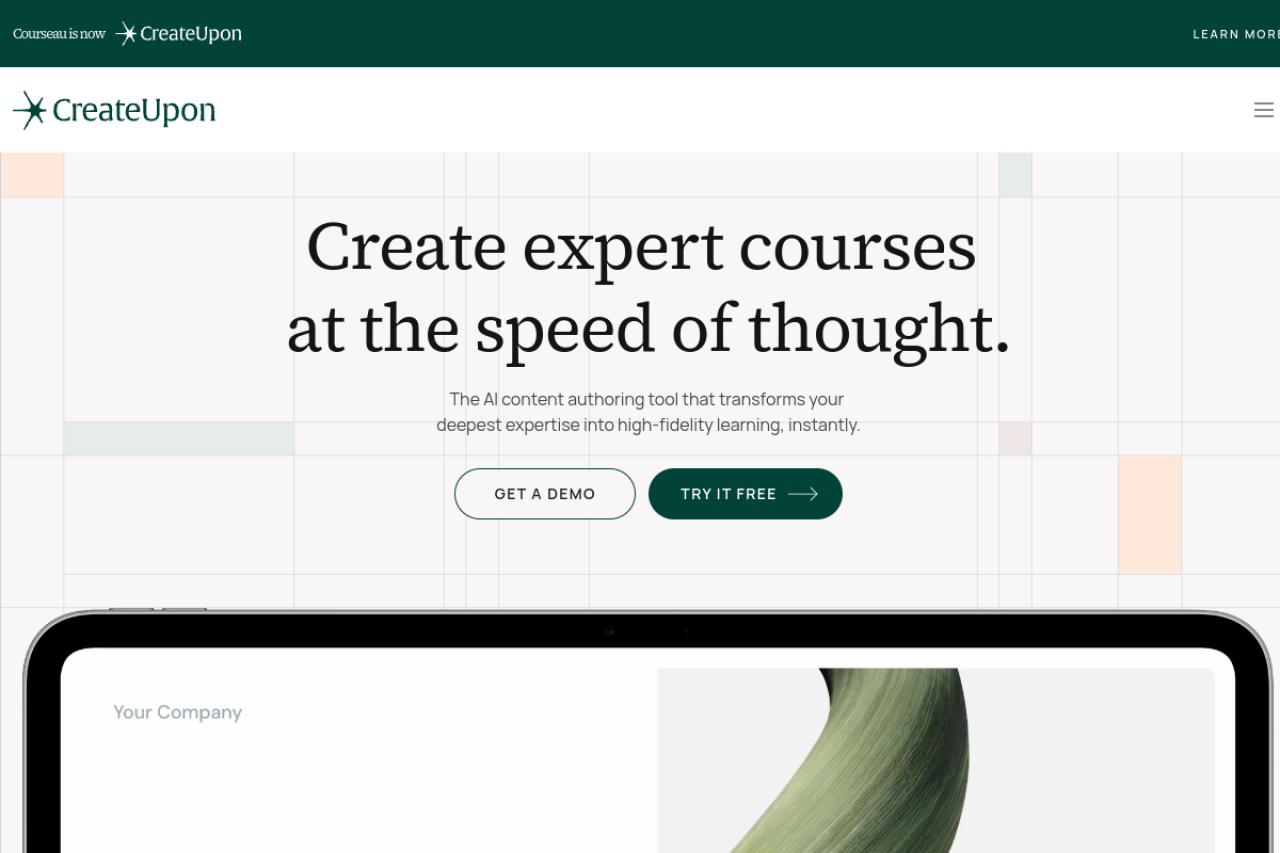 Courseau website screenshot