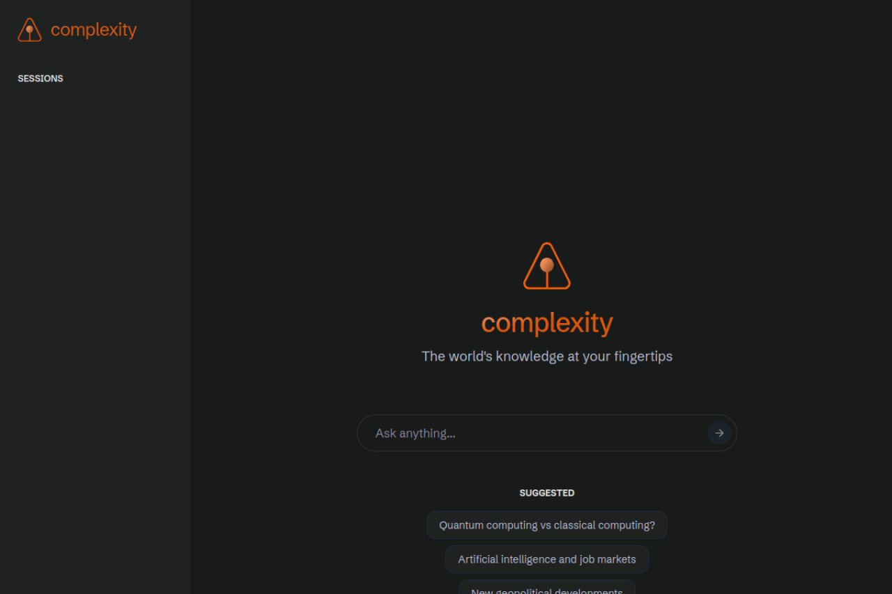 Complexity website screenshot