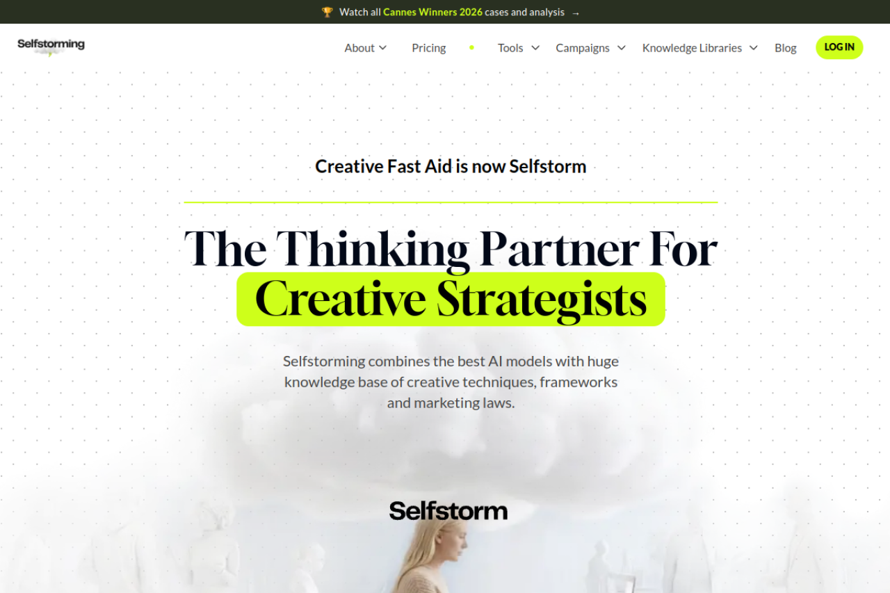 Creative Fast Aid website screenshot