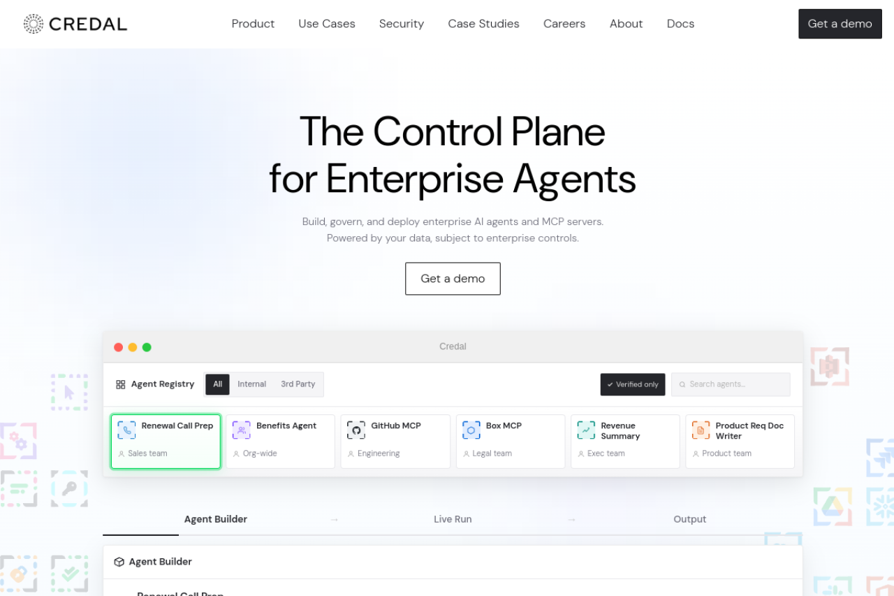 Credal Ai website screenshot