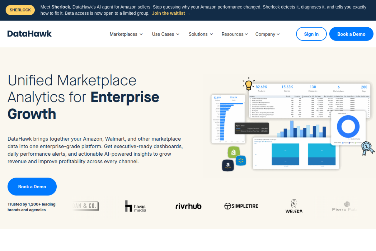 Datahawk Co website screenshot