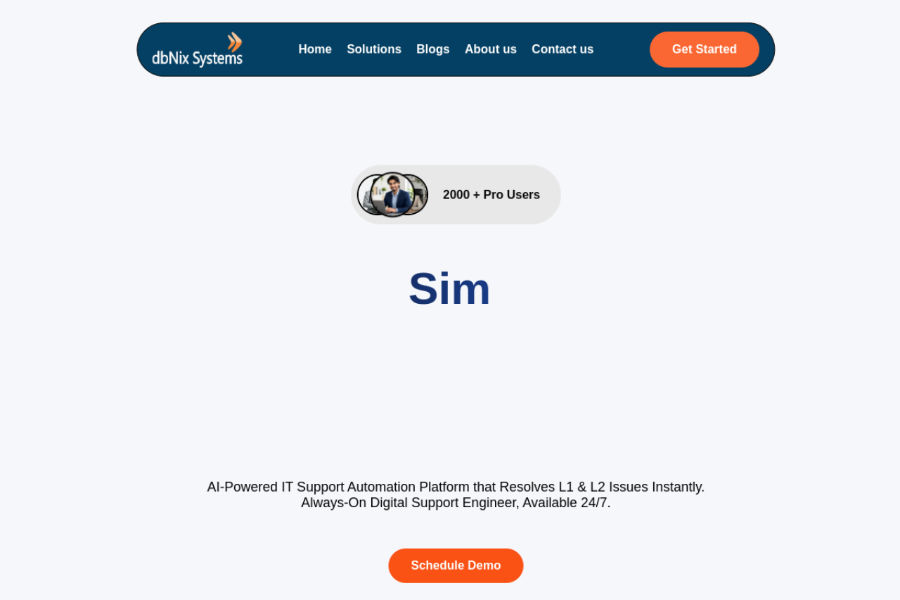 Dbnix Ai website screenshot