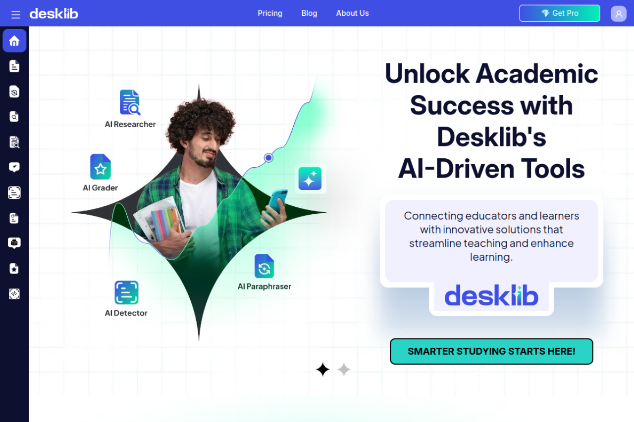 Desklib website screenshot