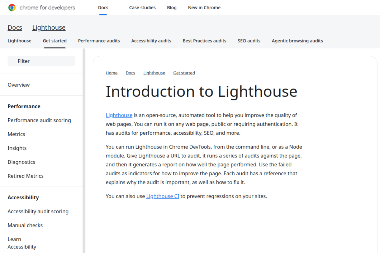 Lighthouse website screenshot