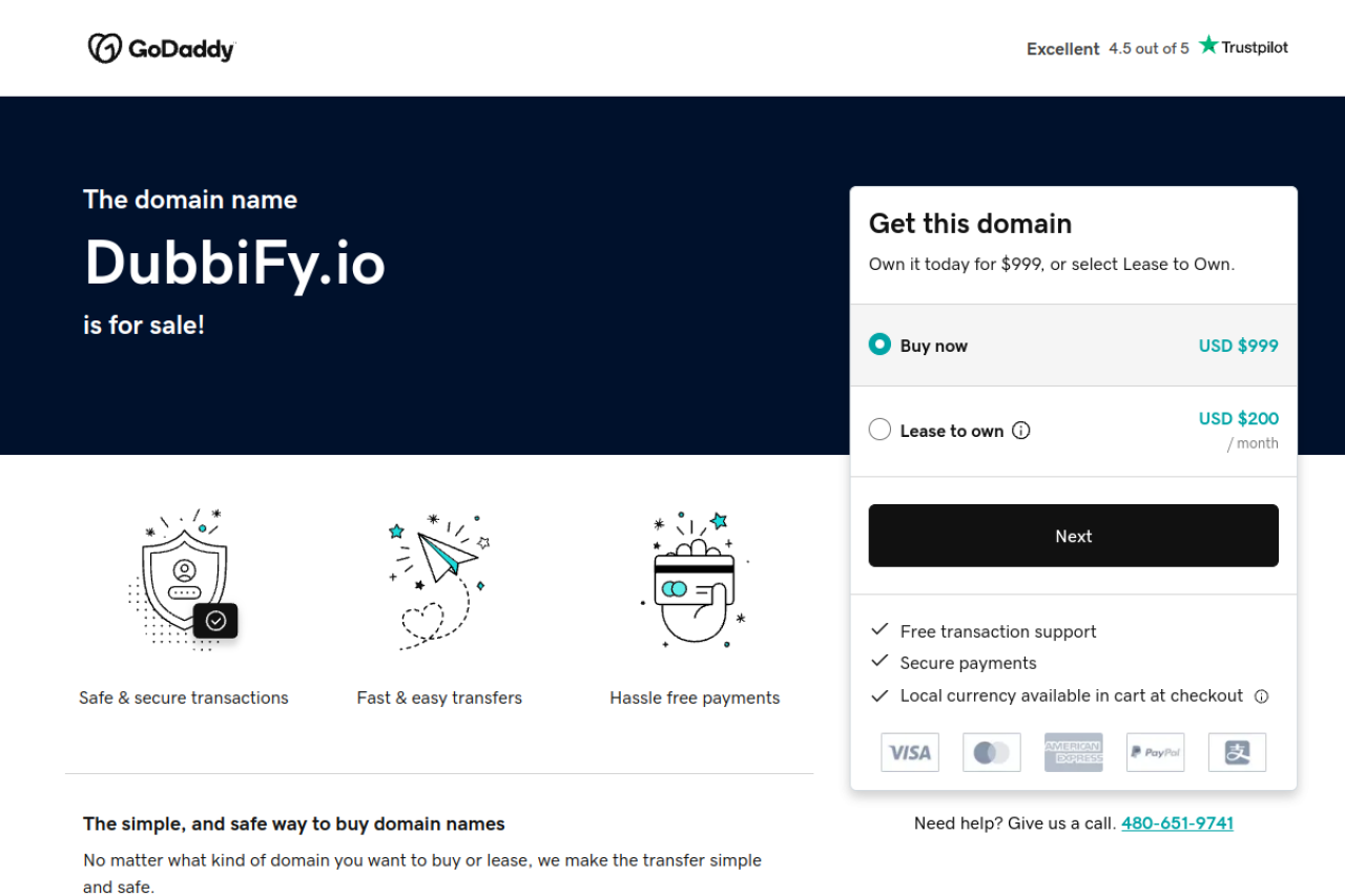 Dubbify website screenshot