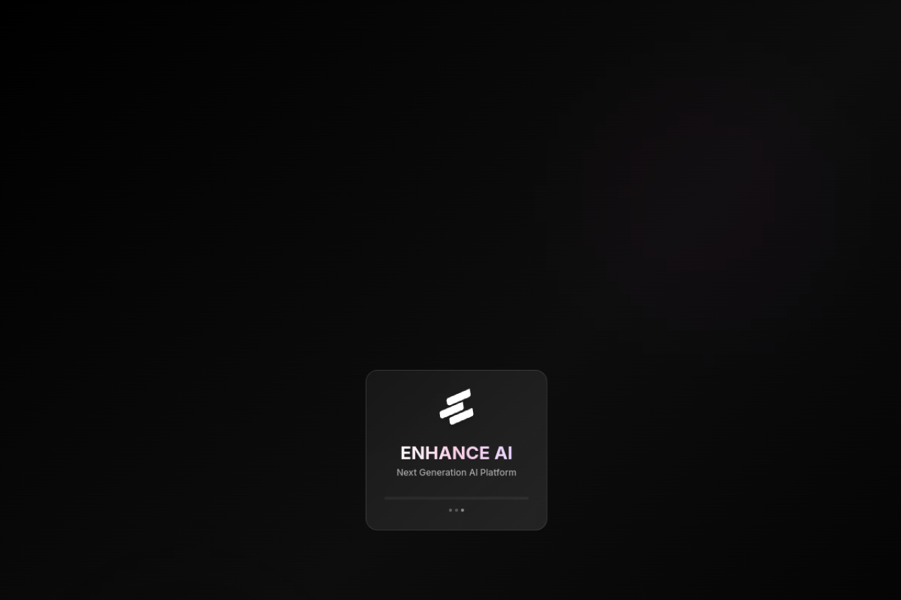 Enhance AI website screenshot