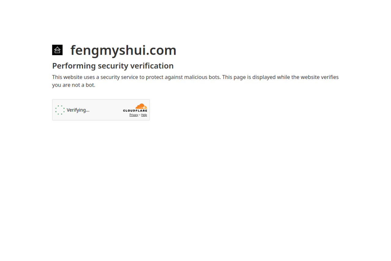 Feng My Shui website screenshot
