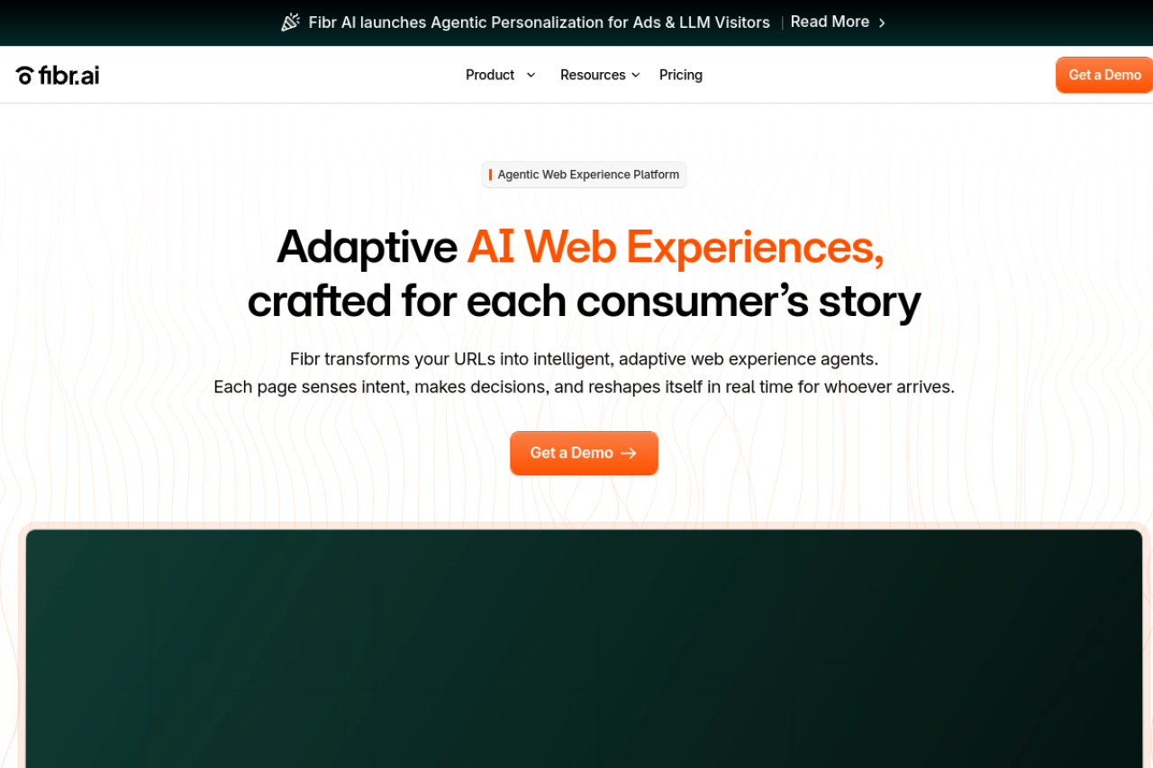 Fibr Ai website screenshot