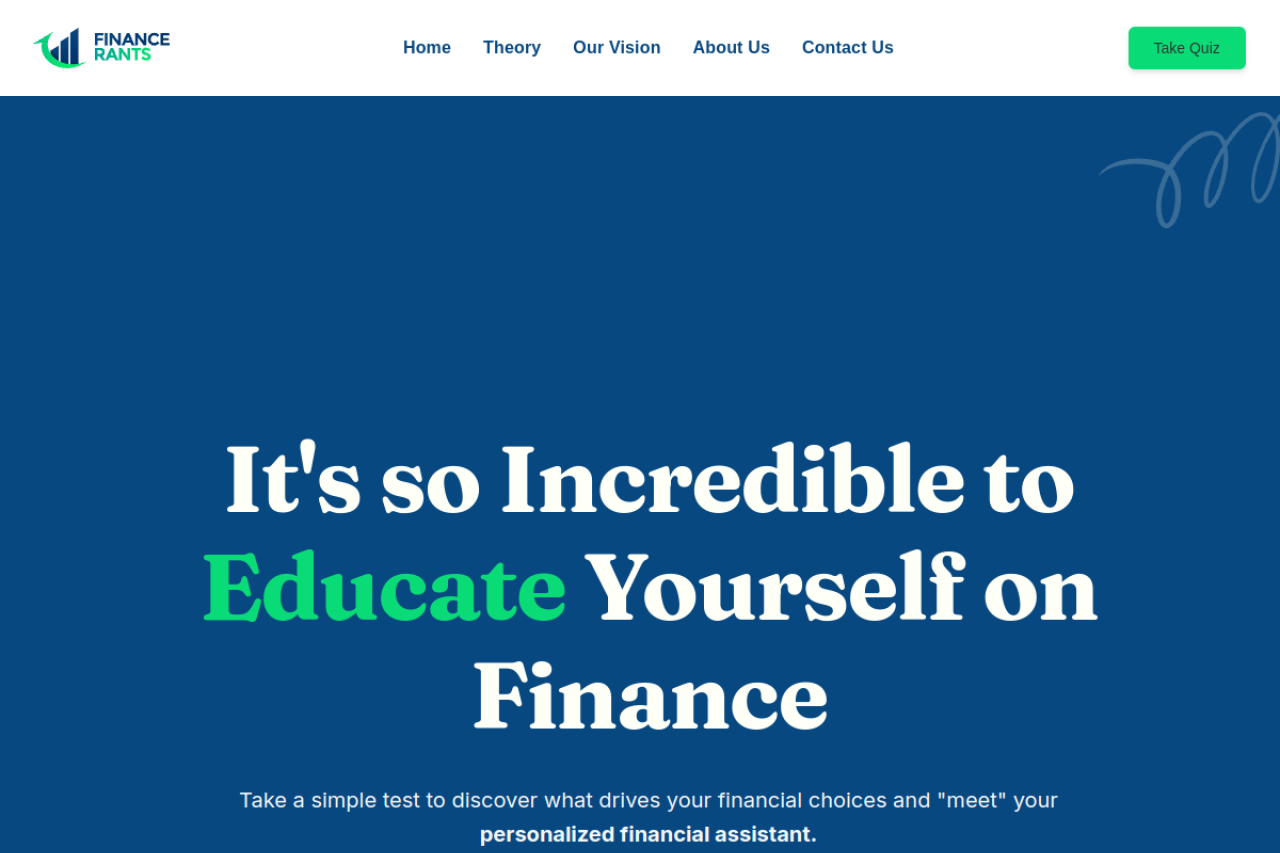 Finance Rants website screenshot