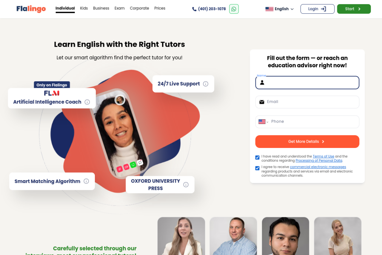 Flai website screenshot