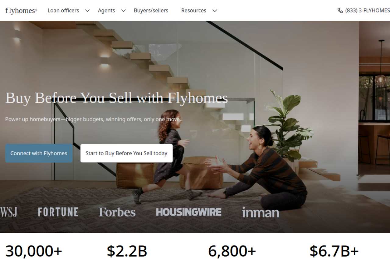 Flyhomes website screenshot