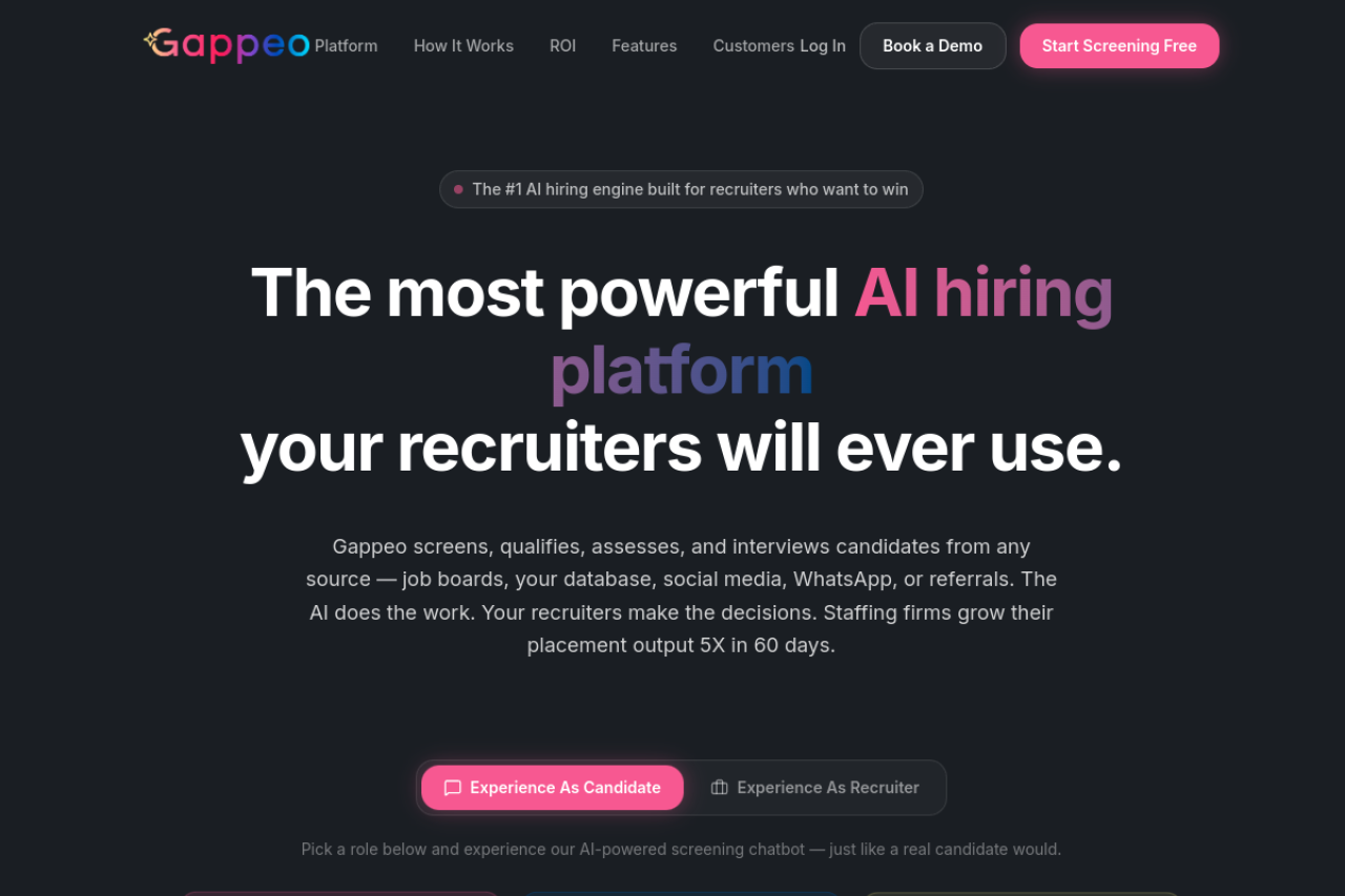 Gappeo AI website screenshot