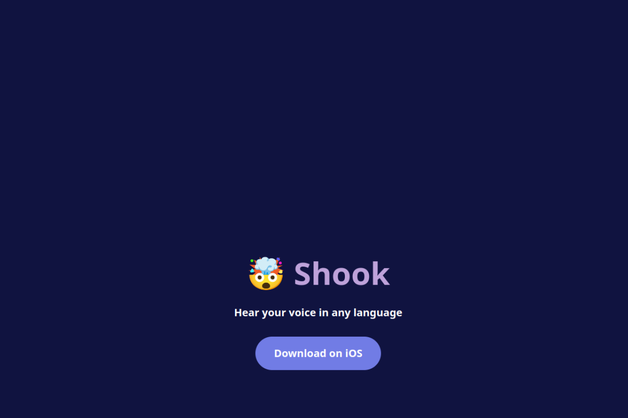 Shook Ai website screenshot