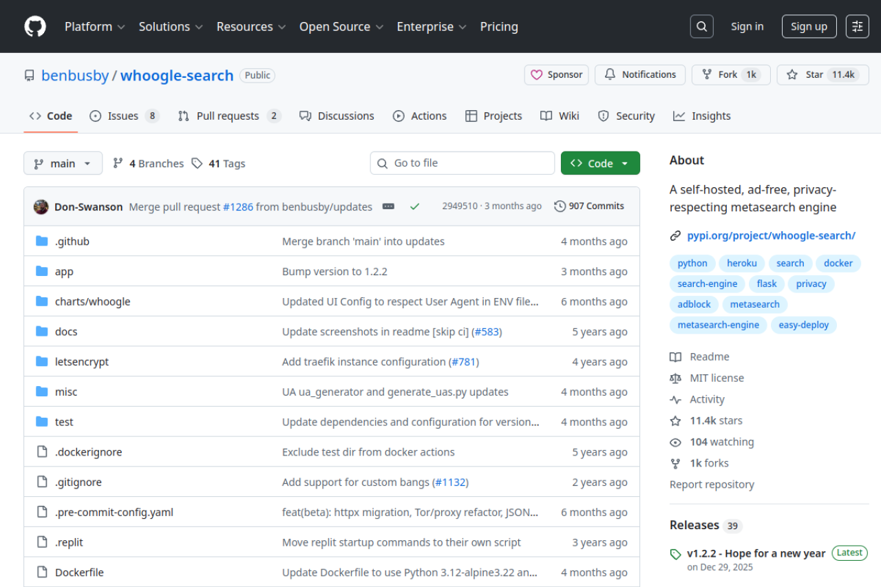 Whoogle Search Preview