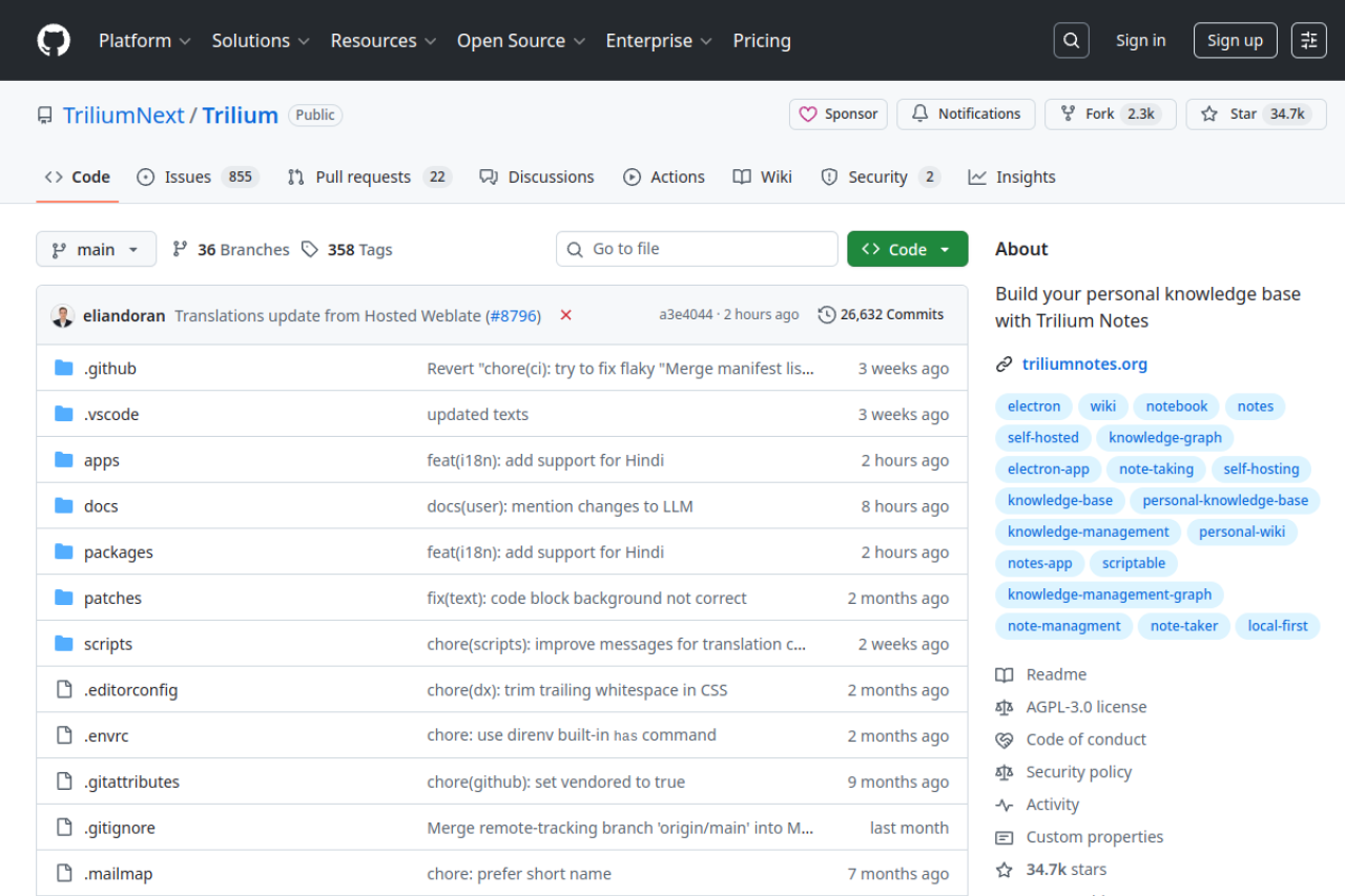 Trilium Notes Preview