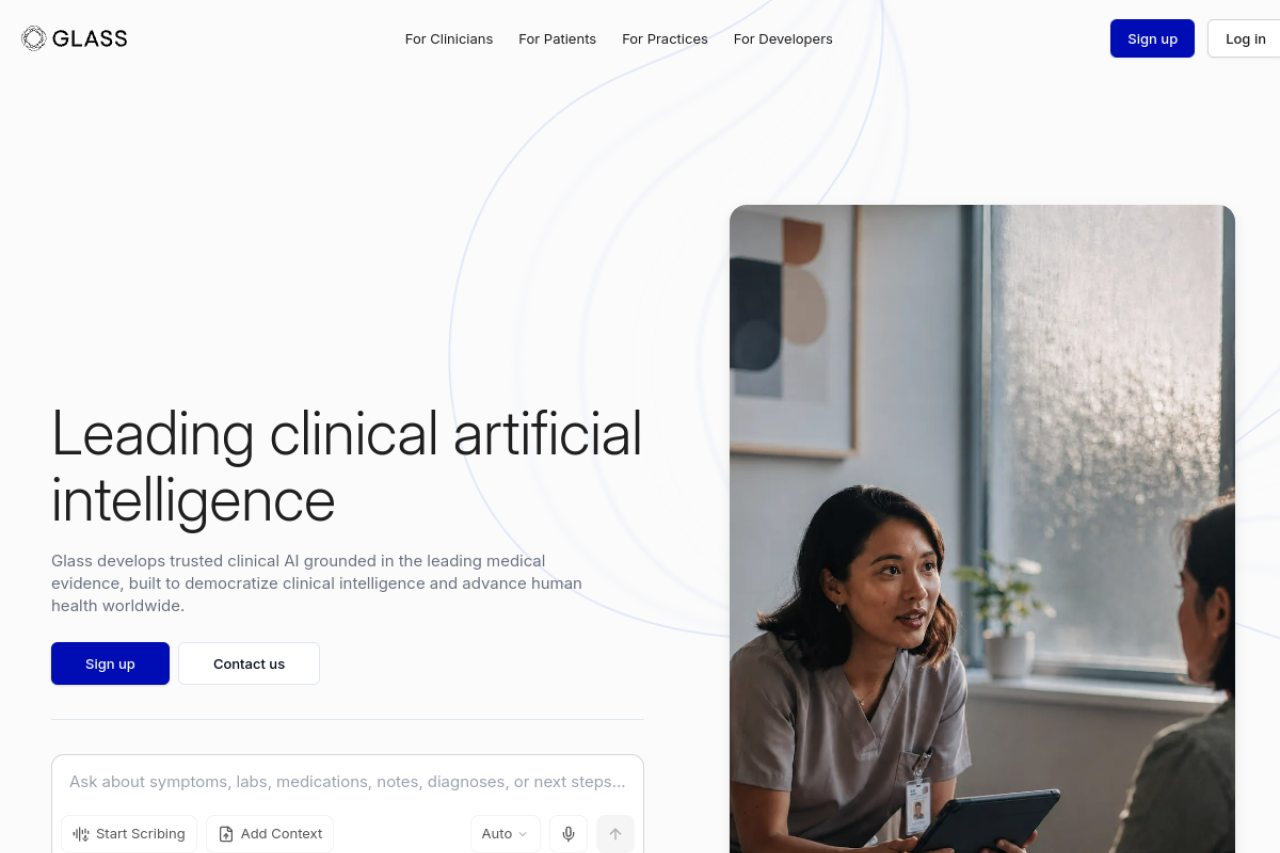 Glass Health website screenshot