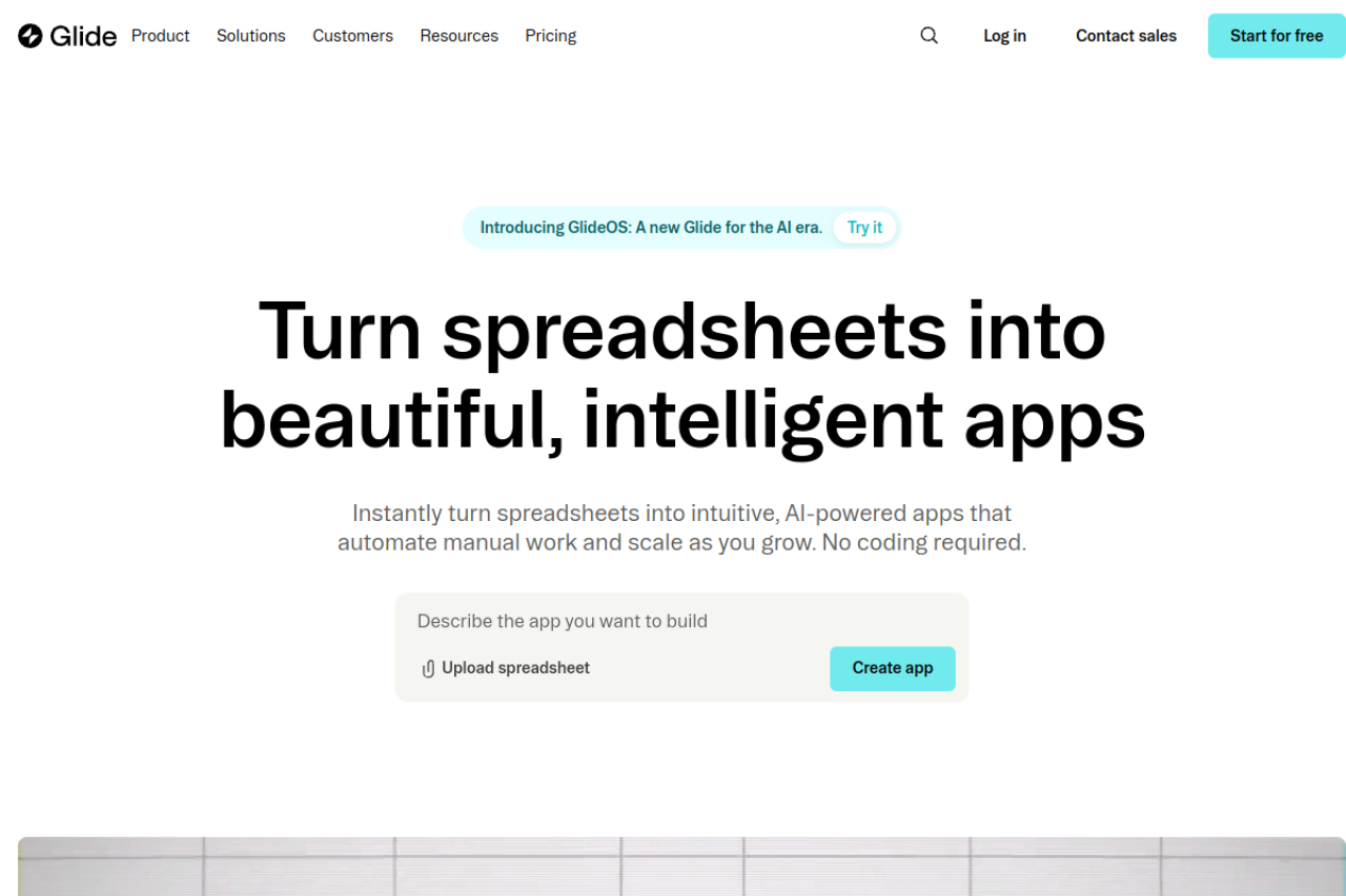 Glideapps Com website screenshot