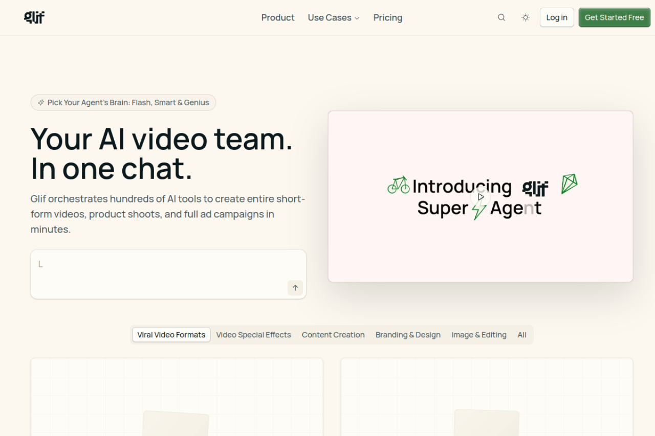 Glif website screenshot