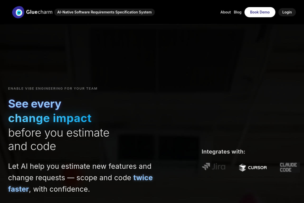 Gluecharm website screenshot