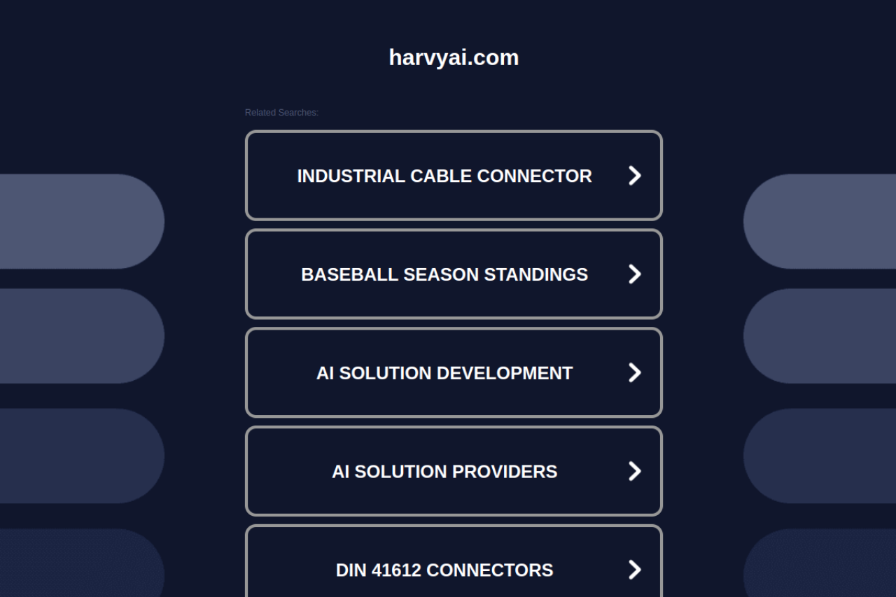 Harvyai website screenshot