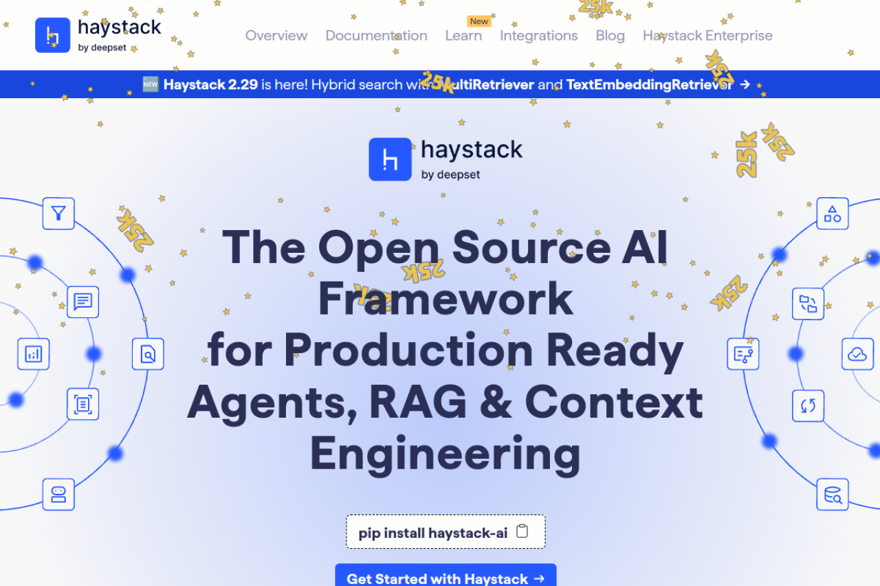 Haystack website screenshot