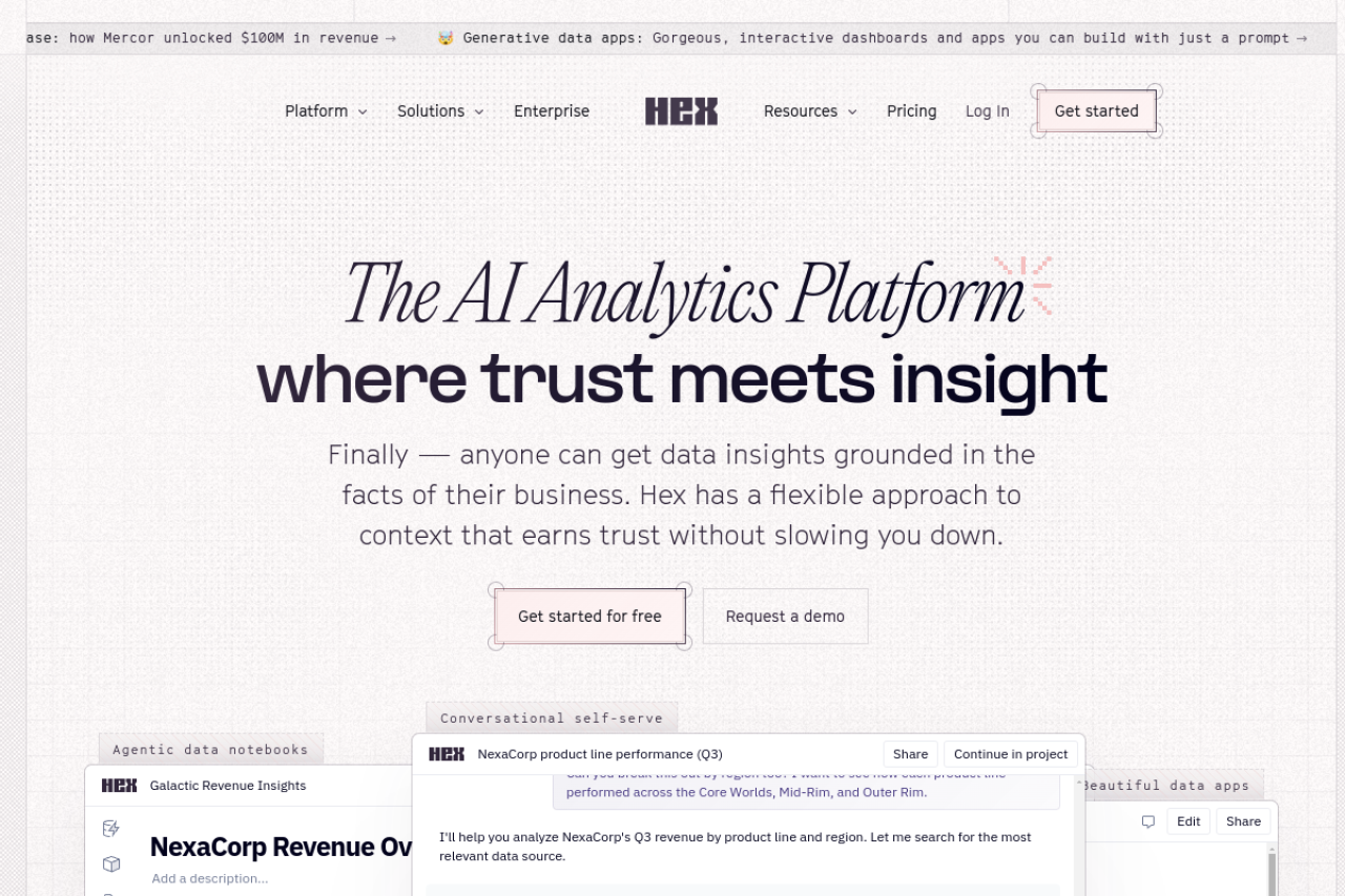 Hex Tech website screenshot